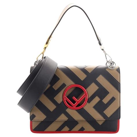 fendi kan f shoulder bag|fendi shoulder bag zucca.